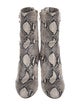 Jimmy Choo Embossed Leather Animal Print Boots