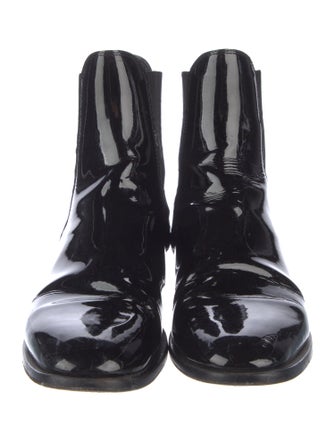 Jimmy Choo Patent Leather Chelsea Boots