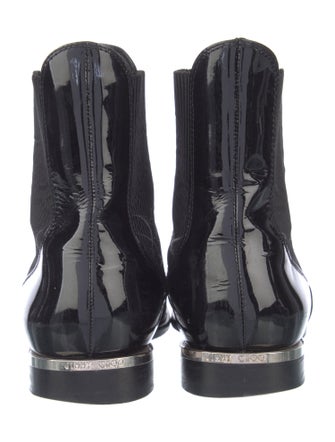 Jimmy Choo Patent Leather Chelsea Boots