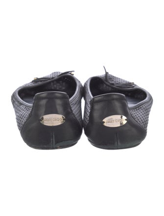 Jimmy Choo Leather Lasercut Accents Flats