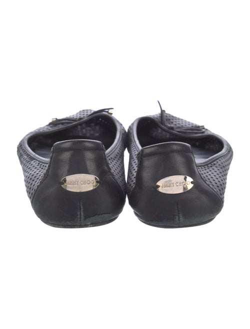 Jimmy Choo Leather Lasercut Accents Flats