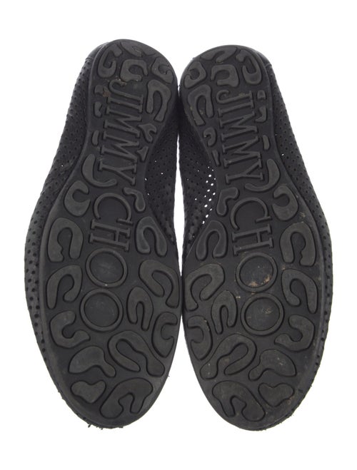 Jimmy Choo Leather Lasercut Accents Flats
