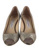 Jimmy Choo Mesh Glitter Accents Pumps