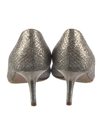 Jimmy Choo Mesh Glitter Accents Pumps