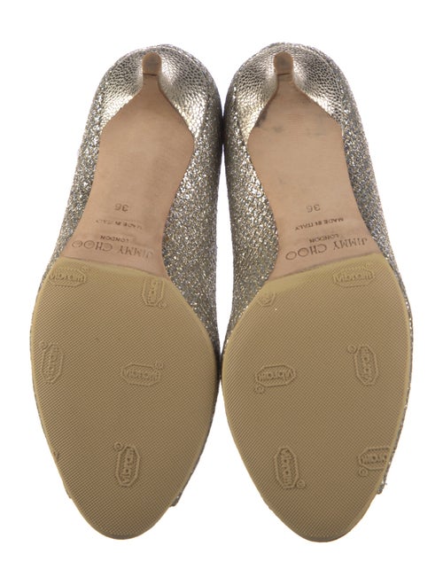 Jimmy Choo Mesh Glitter Accents Pumps