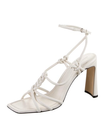 Jimmy Choo Leather Braided Accents Sandals