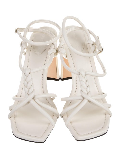 Jimmy Choo Leather Braided Accents Sandals