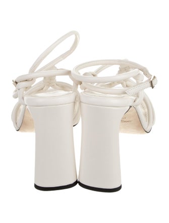 Jimmy Choo Leather Braided Accents Sandals
