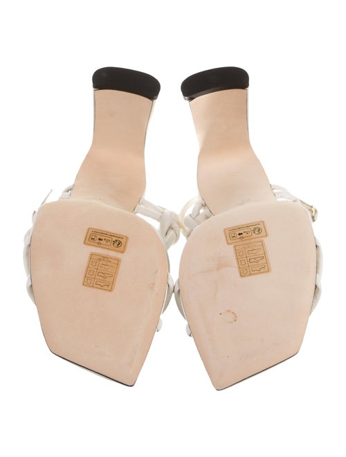 Jimmy Choo Leather Braided Accents Sandals