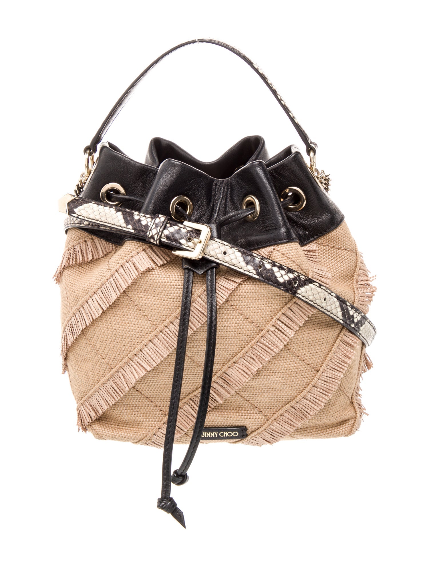 Jimmy Choo Raffia Bucket Bag