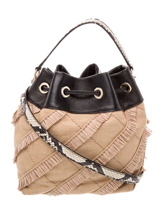Jimmy Choo Raffia Bucket Bag