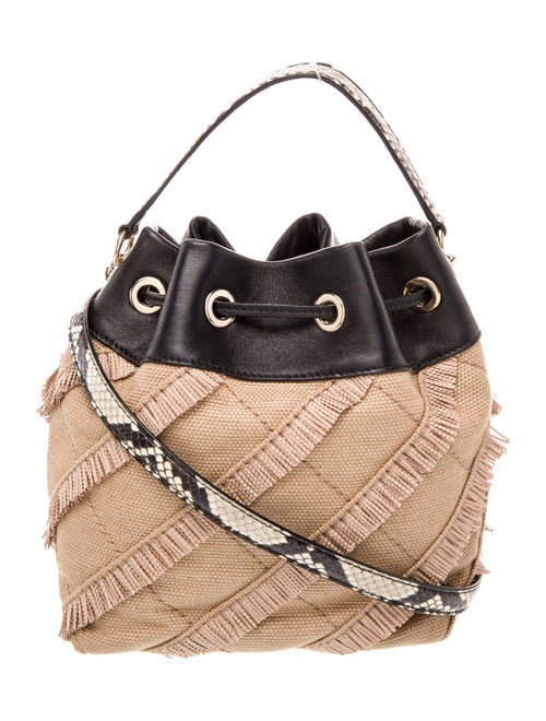 Jimmy Choo Raffia Bucket Bag