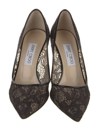 Jimmy Choo Lace Lace Pattern Pumps