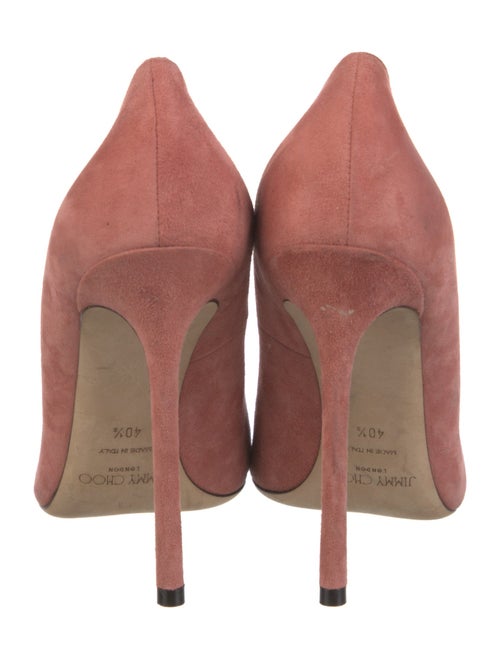 Jimmy Choo Suede Leather Trim Embellishment Pumps