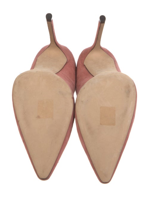 Jimmy Choo Suede Leather Trim Embellishment Pumps