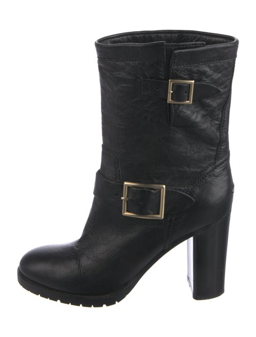 Jimmy Choo Leather Moto Boots