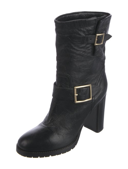 Jimmy Choo Leather Moto Boots