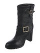 Jimmy Choo Leather Moto Boots
