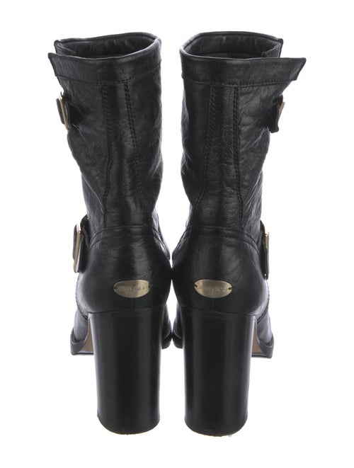 Jimmy Choo Leather Moto Boots