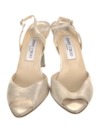 Jimmy Choo Leather Slingback Pumps