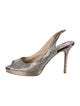 Jimmy Choo Glitter Glitter Accents Slingback Pumps