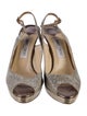 Jimmy Choo Glitter Glitter Accents Slingback Pumps