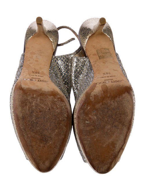Jimmy Choo Glitter Glitter Accents Slingback Pumps