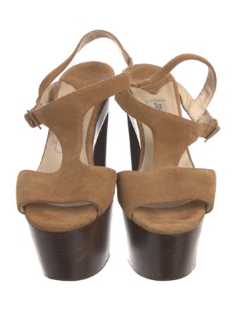 Jimmy Choo Suede T-Strap Sandals