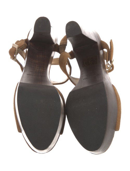 Jimmy Choo Suede T-Strap Sandals