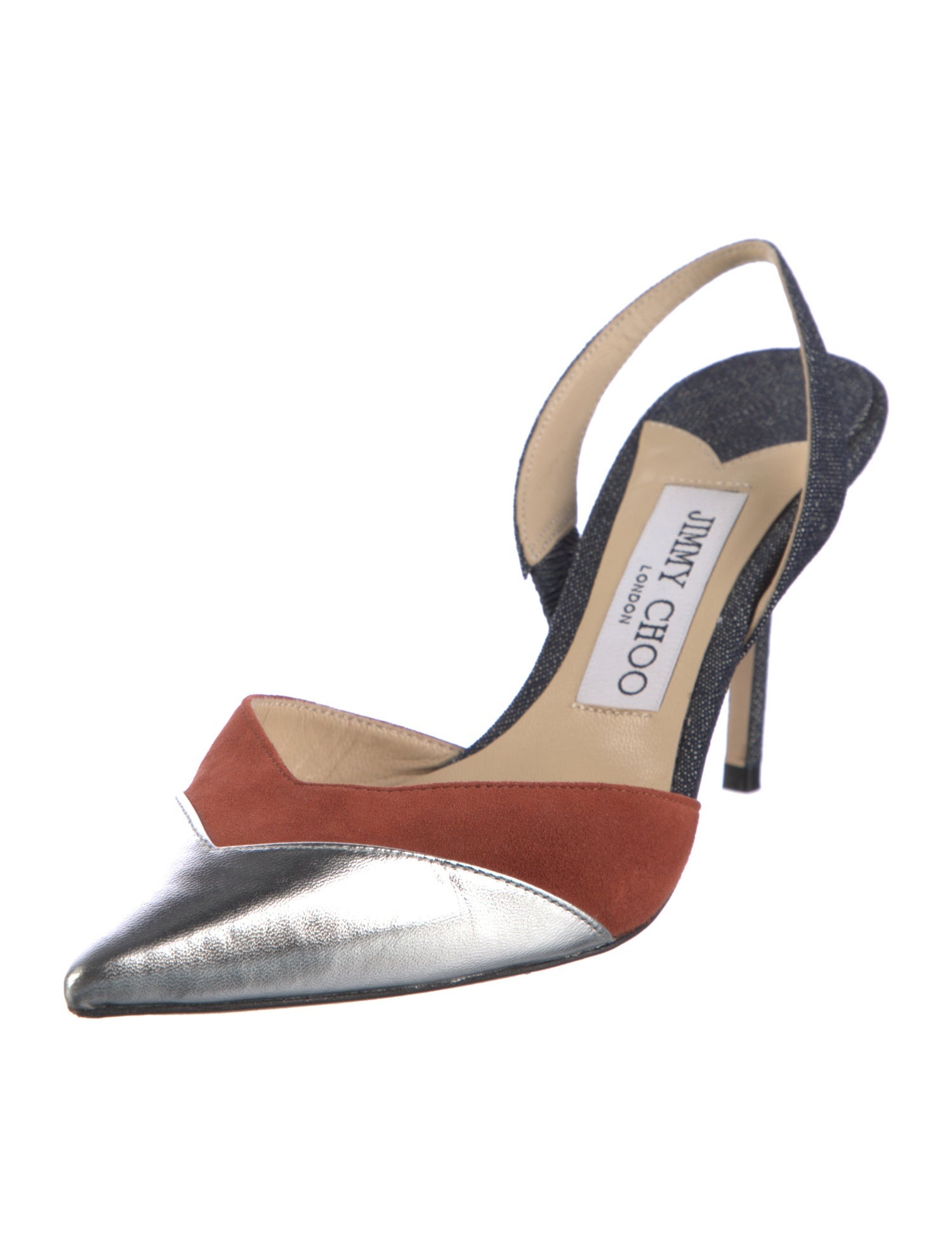 Jimmy Choo Denim Slingback Pumps