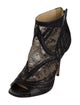 Jimmy Choo Snakeskin Lace Pattern Boots