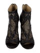 Jimmy Choo Snakeskin Lace Pattern Boots