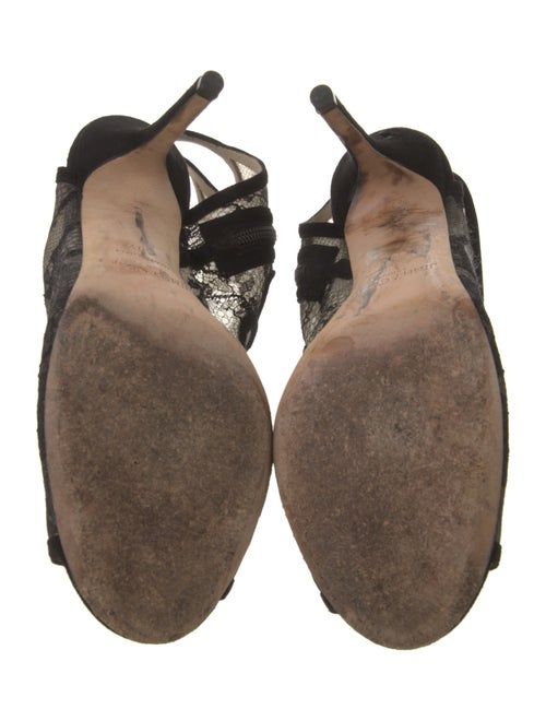 Jimmy Choo Lace Lace Pattern Slingback Pumps