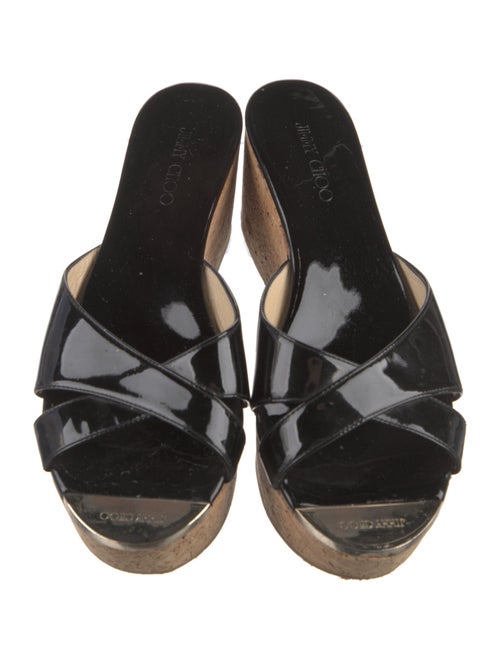 Jimmy Choo Patent Leather Slides