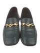 Jimmy Choo Leather Chain-Link Accents Loafers