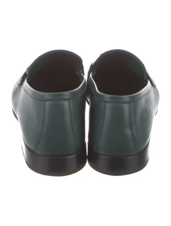 Jimmy Choo Leather Chain-Link Accents Loafers