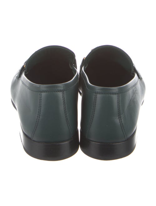 Jimmy Choo Leather Chain-Link Accents Loafers