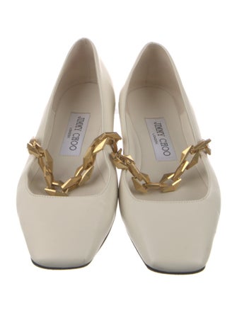 Jimmy Choo Leather Mary Jane Flats