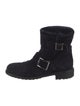Jimmy Choo Suede Moto Boots