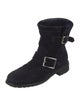 Jimmy Choo Suede Moto Boots