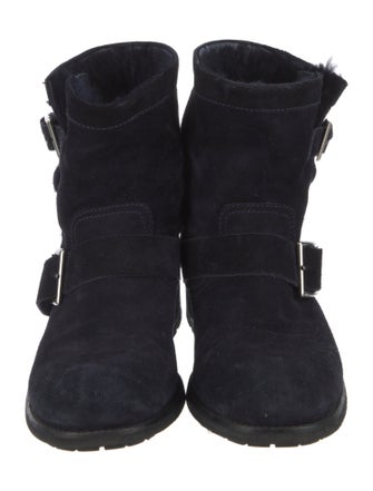 Jimmy Choo Suede Moto Boots
