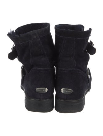 Jimmy Choo Suede Moto Boots