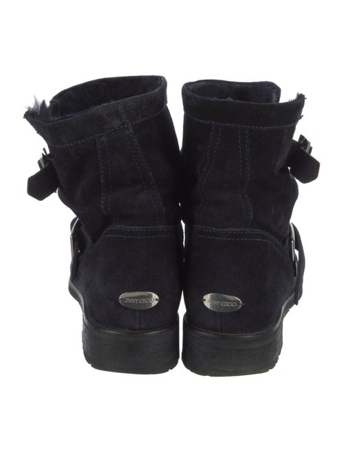 Jimmy Choo Suede Moto Boots
