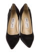 Jimmy Choo Satin Crystal Embellishments Pumps