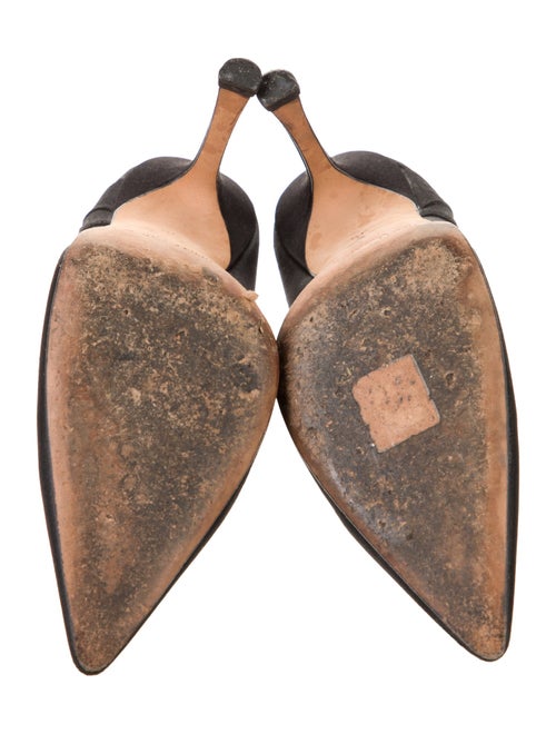 Jimmy Choo Satin Crystal Embellishments Pumps