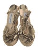 Jimmy Choo Snakeskin Animal Print Espadrilles