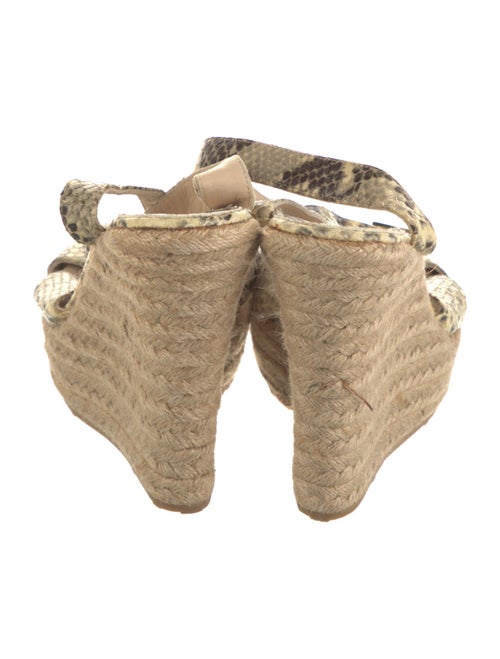 Jimmy Choo Snakeskin Animal Print Espadrilles