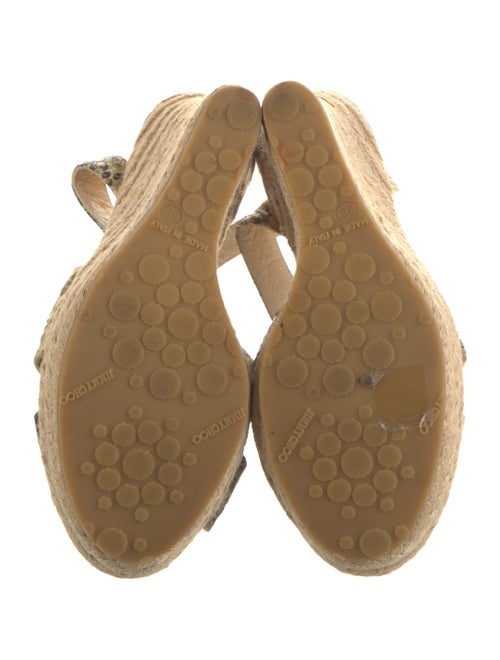 Jimmy Choo Snakeskin Animal Print Espadrilles
