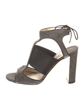 Jimmy Choo Suede Cutout Accent Sandals