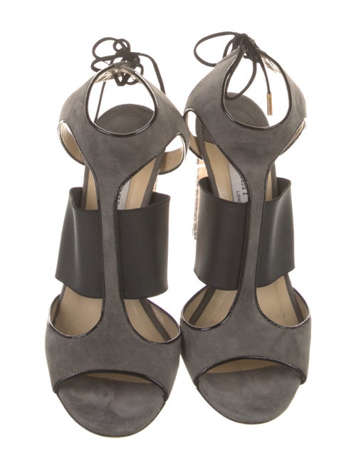 Jimmy Choo Suede Cutout Accent Sandals